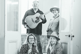 Turning bush yarns into beautiful songs, DUST Music — featuring Greg Storer, Bonnie Storer, Frances Evans, Pip Storer, and youngest member of the Storer family, Millie (in additional image) — will be writing and recording songs based on local yarns after securing funding to get the project off the ground.