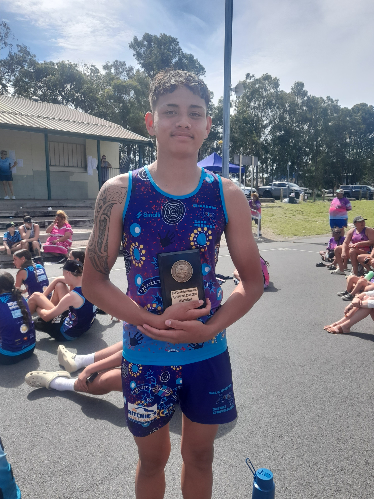 Gilgandra’s Ariki Karaitiana was named Player of the Koori Netball Tournament U13-15.