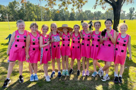 Gilgandra Panthers U10 Netball team.