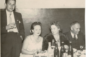 Coo-ee 50th Anniversary Ball 1965: Clarrie Rogan, Julie Rogan, Agnes and Jack McAnally.