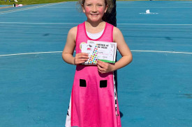U10s netball Panther of the Week was Caroline Taylor.