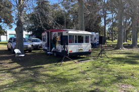 WARFM broadcast live from Hunter Park on Friday.
