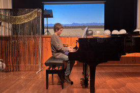Piano solo by Liam Milstead – “Over the Top”.