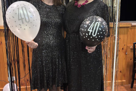 MCs Lucie Peart and Jess Reed.
