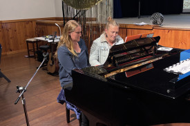 Piano duet by Estelle Joseph and Jodie Peart –“Piano Man”.