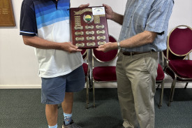 Mark Barwick was the winner of the Merv Armstrong Memorial Trophy, presented by Stan Doyle.