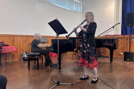 Janet Cheal and Dr Julie Verran performed two numbers ‘Humoreske’ and the ‘Clarinet Polka’.