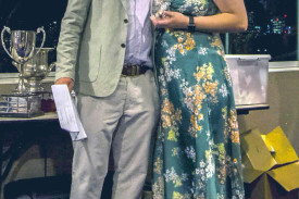 Coach Mills presented the Flamin’ Galahs Best Forward Award to Chelsea Broom.