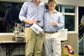 Jack Bradley presented the Rookie of the Year Award to Isaac Grimshaw. (Absent was Tri Tag Rookie of the Year, Lucy Irish).