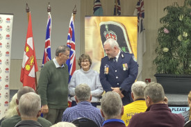 Heather Prout received posthumous award for Colin Prout 54 years service.