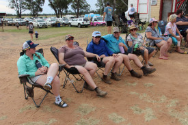 The Henry family from Dubbo at Saturday night’s speedway meeting.