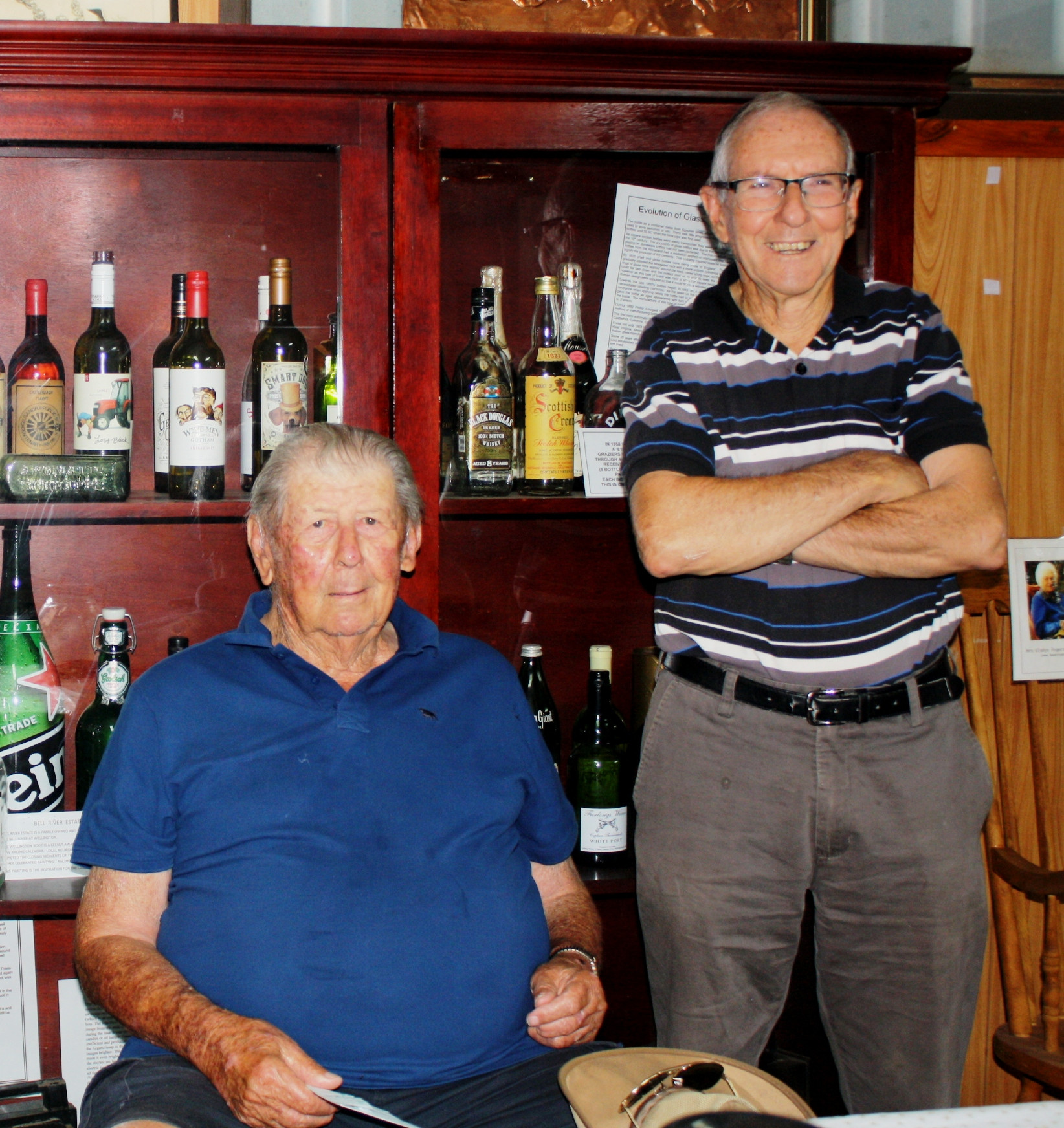 Phil Goder with President Phil Howard.
