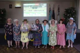 Entrants in the ‘Fashion on the Field’ competition at the Gilgandra Services Club. Photos by The Gilgandra Weekly: Nicholas Croker.