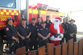 Gilgandra’s Fire and Rescue team (and Santa).