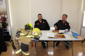 NSW Fire and Rescue’s Lewis Dobson and Damian Thompson.