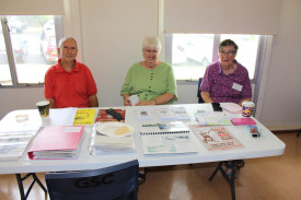 Gilgandra Museum and Historical Society’s Phil Howard, Margo Piggott, and Margaret Schier.