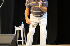 Peter Bensley gave a very strong performance of ‘Cunnamulla Man’ on the spoons.