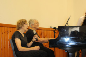 Naomi McCutcheon and Janet Cheal performing ‘Jamaica Farewell’ by Harry Belafonte.