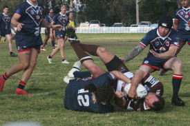 Gilgandra’s reserve grade Panthers ‘Reggies’ played a trial game against the Cobar Roosters, coming away with a 40 to 12 win over the visitors in the Christie and Hood Castlereagh League. All photos by Stephen Basham.