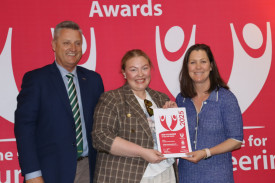 Member for Parkes, Jamie Chaffey with Collie Evening Branch CWA members Kate Banks and Jen McCutcheon.