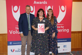 Jamie Chaffey with Gilgandra CWA Evening Branch’s Jess Reed and Rebekah Makila.