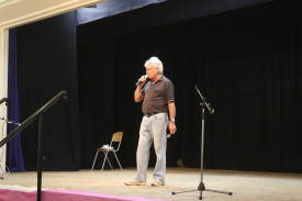 Peter Bensley performed with his spoons.