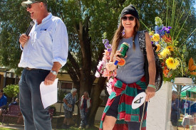 Lisa Quinton was second in the best dressed Bogan Sheila division.