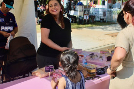 Monique Turk in her Nooey’s Sweet Treats stall.
