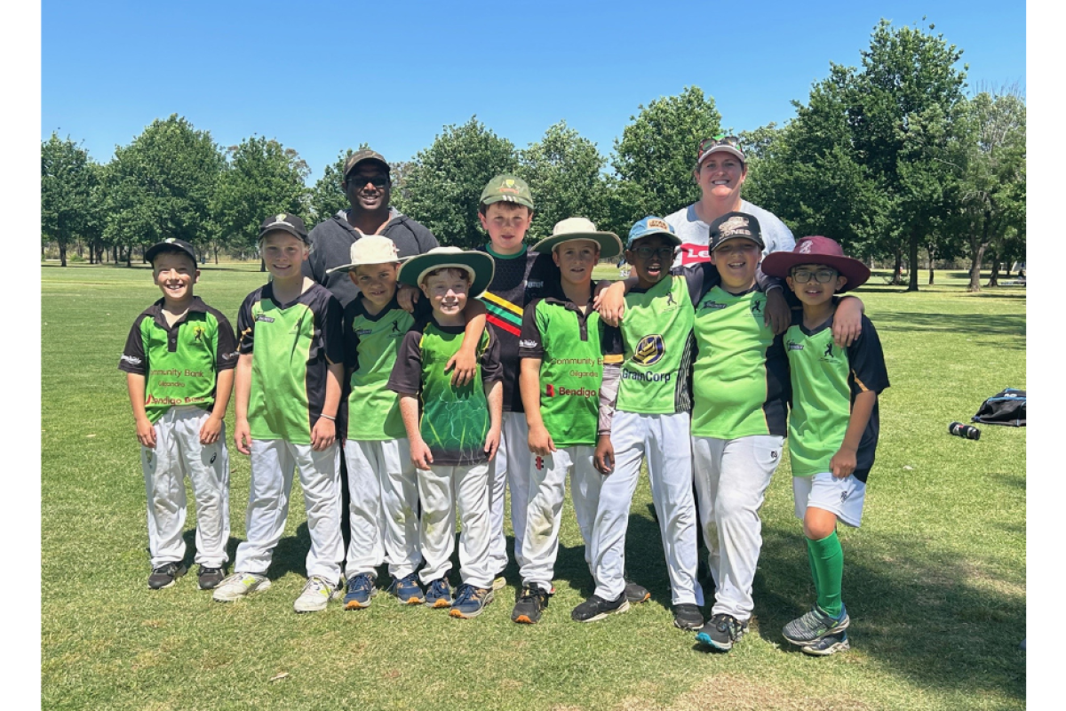 12B Lightning played Narromine. Photo by Gilgandra Junior Cricket.