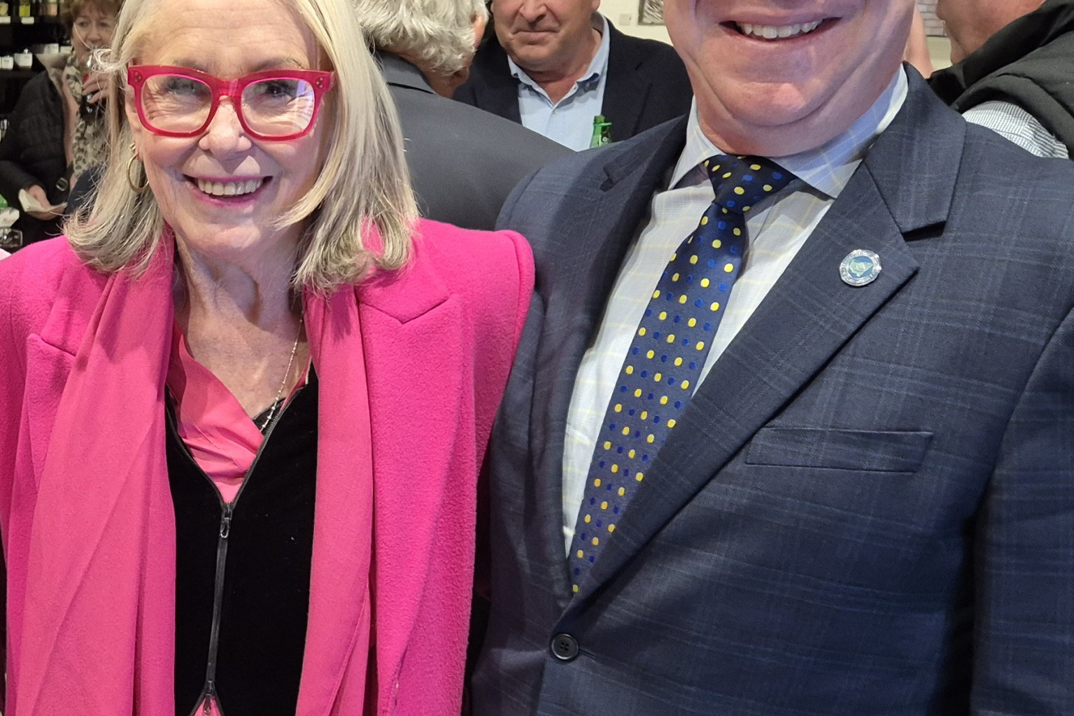 LGNSW President and CMA NSW Board Member, Forbes Shire mayor, Phyllis Miller OAM, with CMA Chair and Temora Shire mayor Rick Firman OAM. PHOTO: CMA.