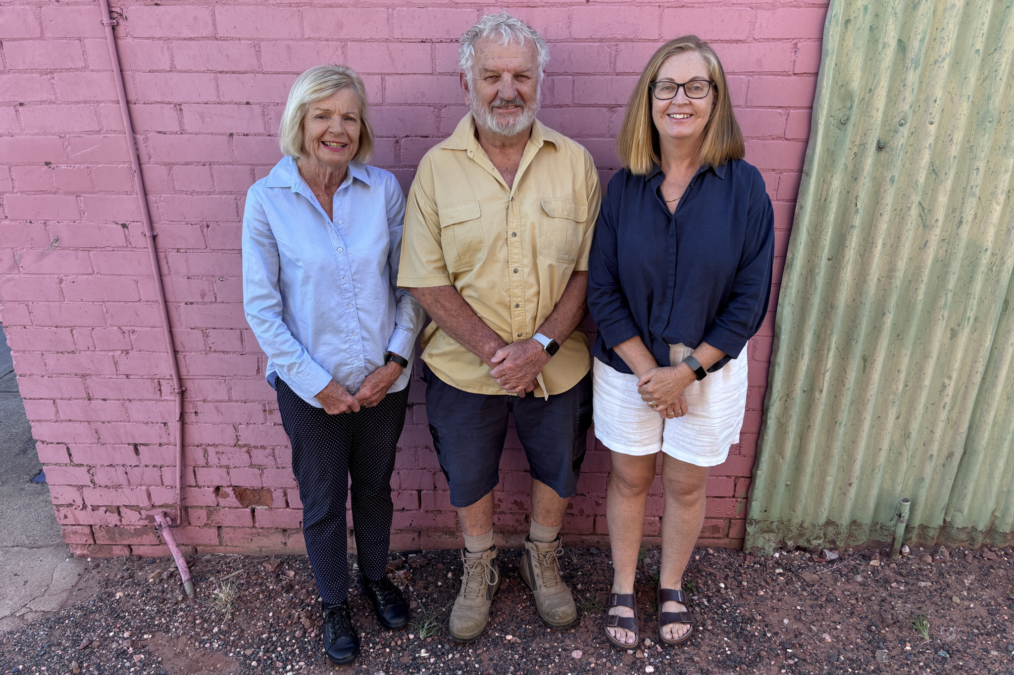 Gilgandra and District Country Education Foundation's Joan Staggs, Bryson Luff, and Meredith Schier are excited about supporting 19 local students this year. Photo by The Gilgandra Weekly: Lucie Wightman.