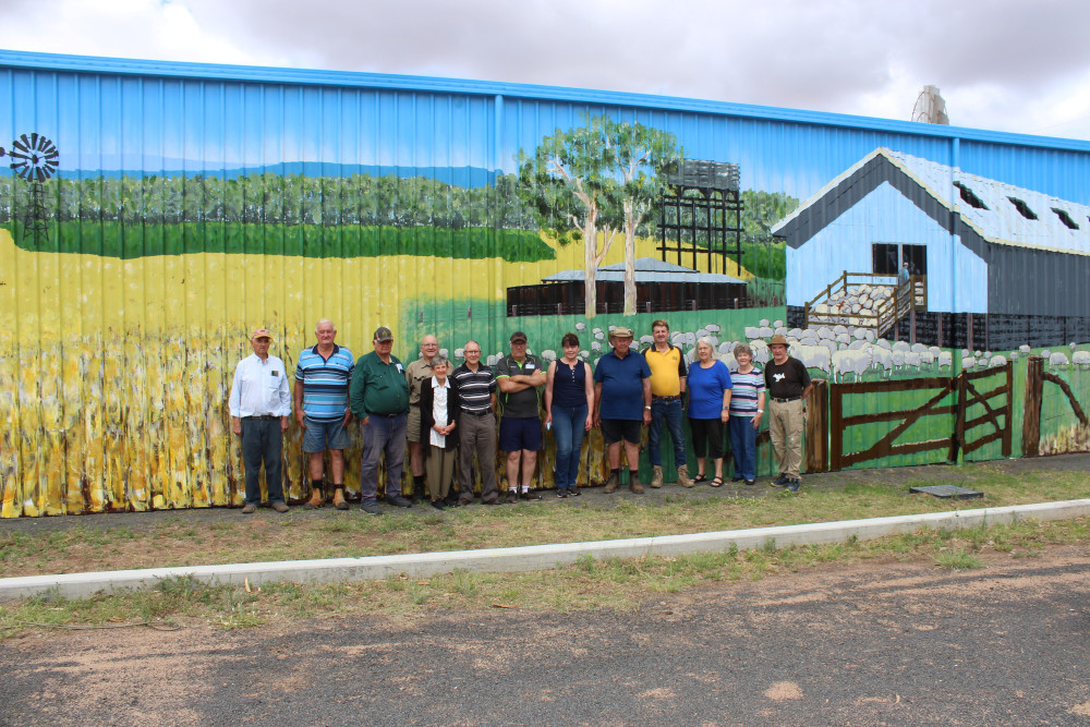 The new mural on the Gilgandra Museum shed.