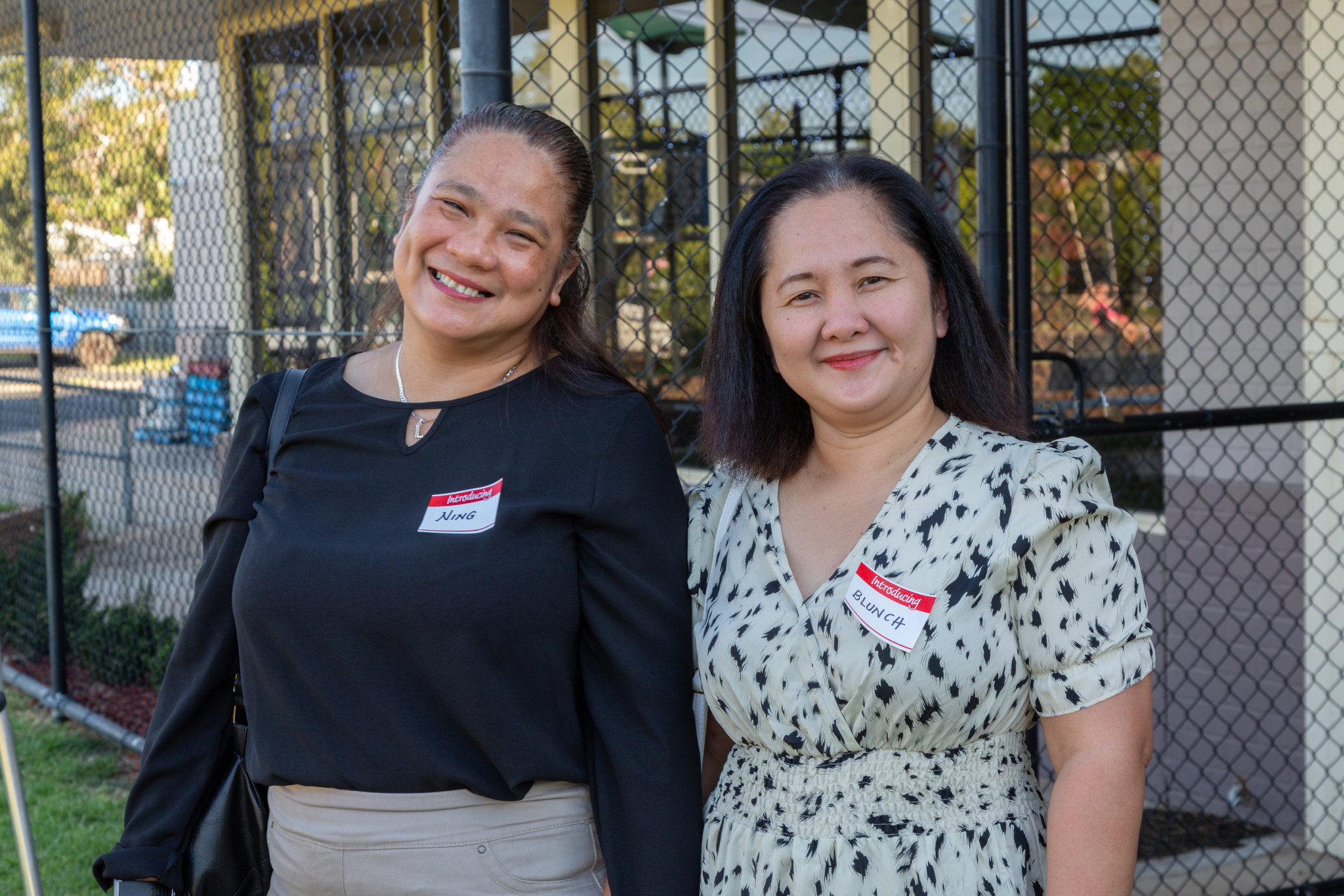 Ning Sanduco and Blunch Kyamko at the Welcome to Gilgandra event last night. Photo by Narelle Rodway