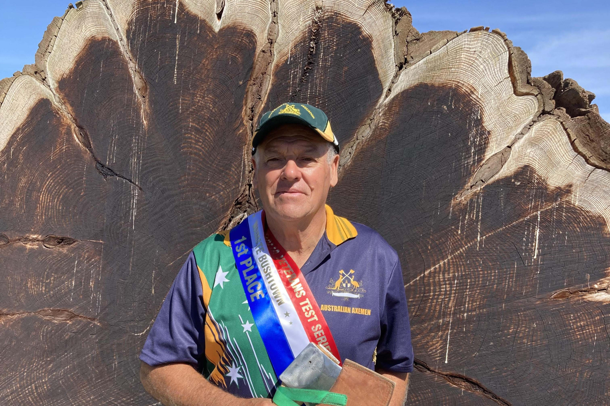 Dennis Howard competed in the woodchopping at the 2024 Sydney Royal Easter Show. Photos contributed.