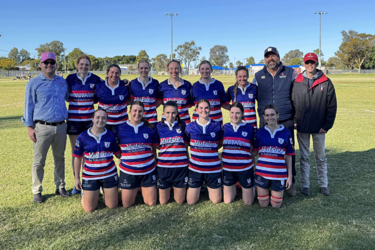 The Gulargambone Flamin’ Galahs were clinical in their 31-0 Ahrens Cup Tri Tag win against Bourke on Saturday. Photo supplied.