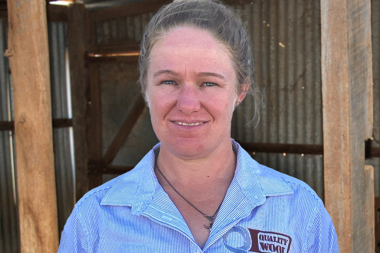 Pictured at Quality Wool’s Gulargambone store, Gabby Smith (Coonamble) recently joined the broker in a wool marketing role and has been touring the company’s facilities throughout the country. Gabby is originally from Narromine. Photo contributed.