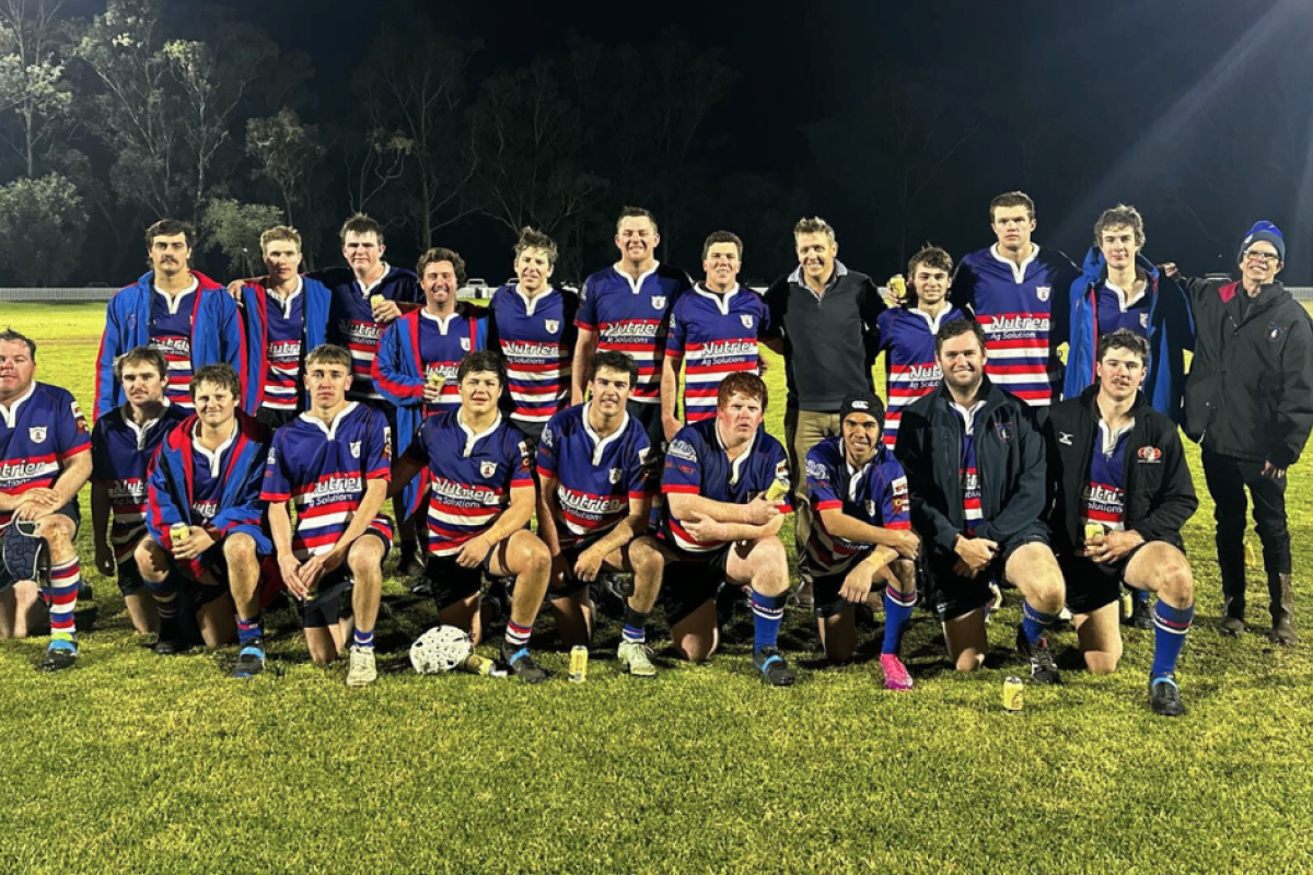 The Gulargambone Galahs after their 41-0 loss to Warren last Friday night. Photo supplied.