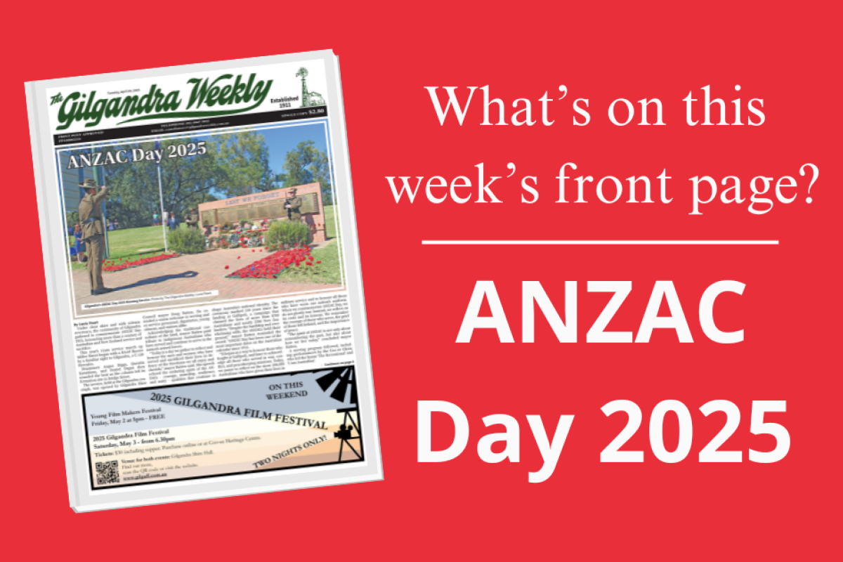 ANZAC Day 2025. Photo by The Gilgandra Weekly: Lucie Peart.
