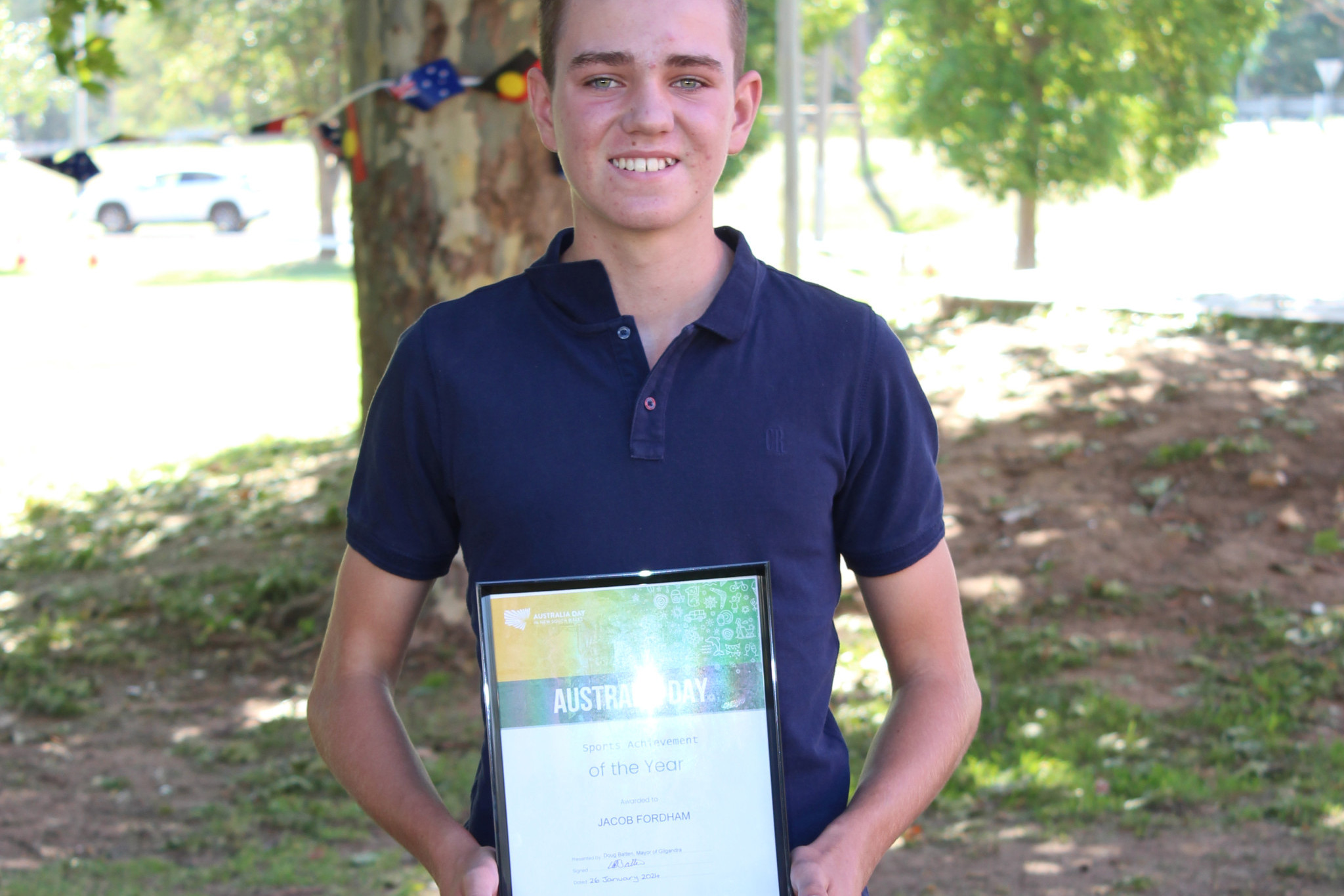 The 2024 Sports Achievement of the Year award went to Jacob Fordham. Photo by The Gilgandra Weekly: Lucie Peart.