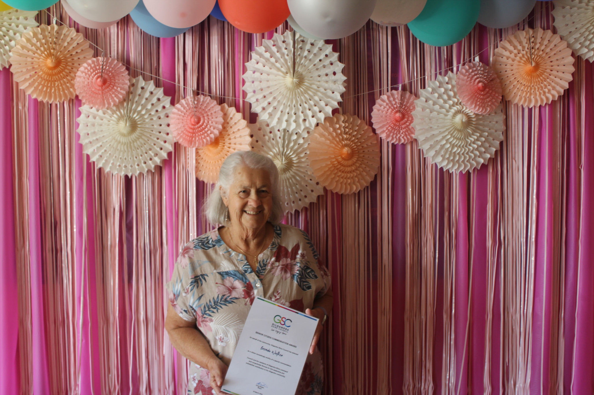 This year, Brenda Walker’s 23 years of volunteering efforts in and around the Gilgandra community have been recognised with the title of 2024 Senior Citizen of the Year Award. Photos by The Gilgandra Weekly: Nicholas Croker.