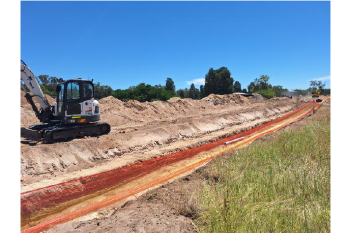 Some of the progress on the new industrial land development. Photos supplied by Gilgandra Shire Council.