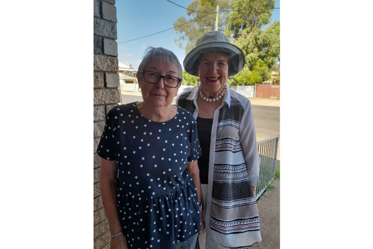 Outgoing CWA Market Day coordinators, Jane Coxedge and Hilda Newstead. Photo supplied.