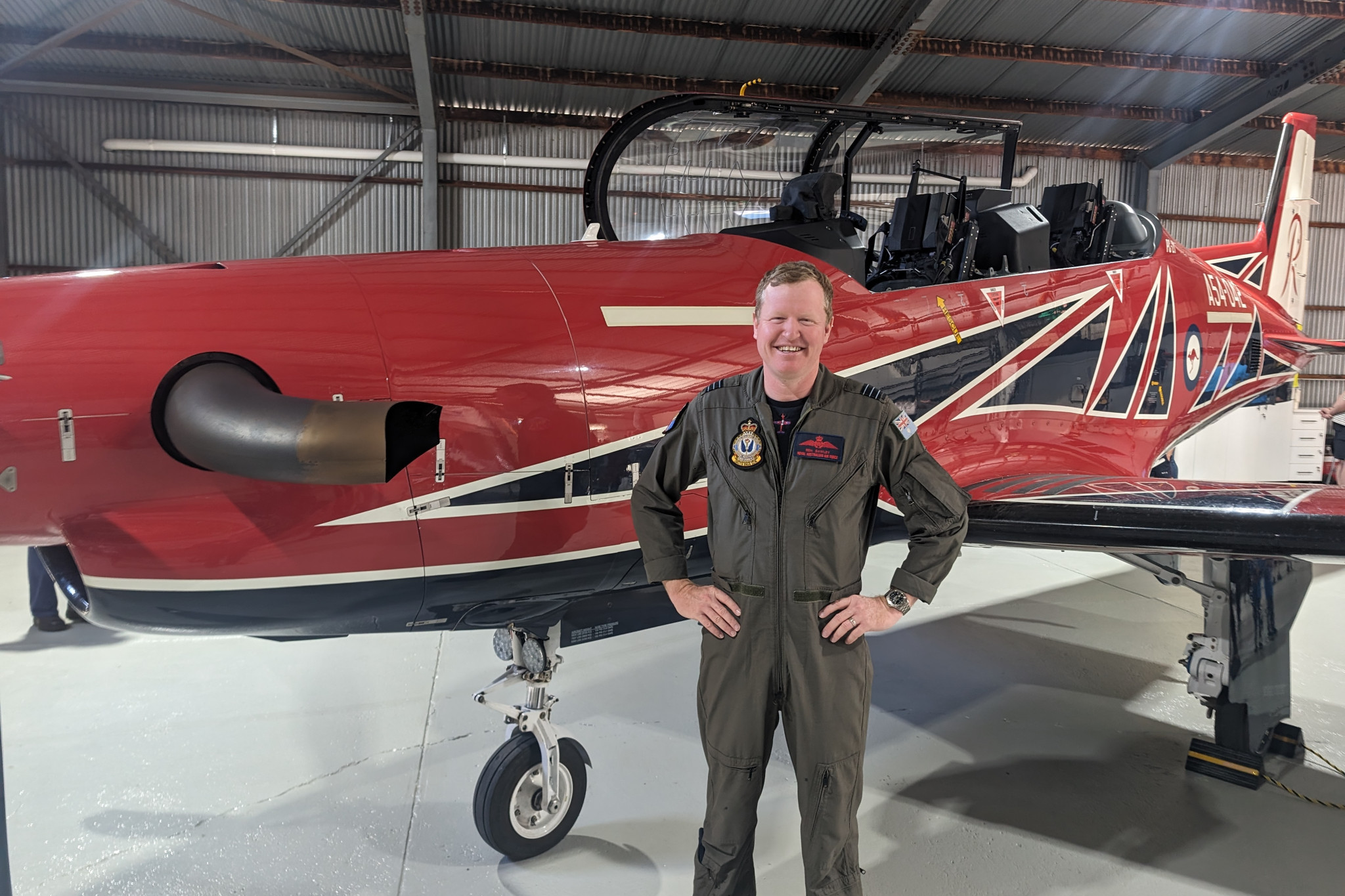 Gilgandra-bred Ben Sawley was in Dubbo recently to train RAAF trainee pilots. Photo contributed.