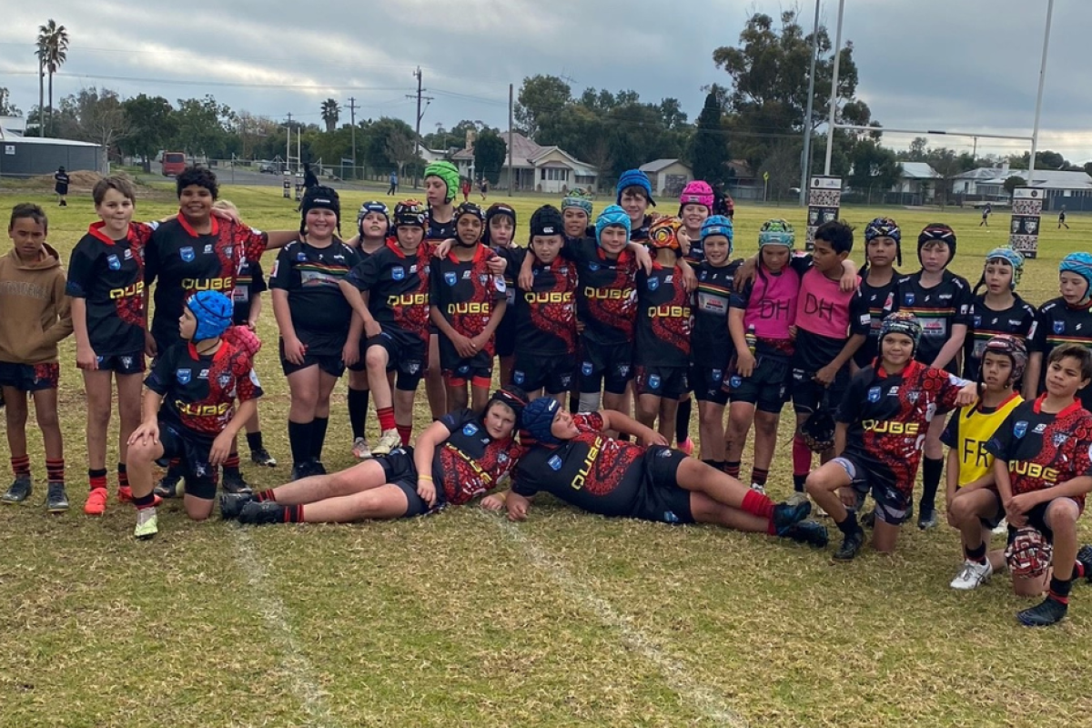Gilgandra Junior Panthers under 12s with Coonamble at the weekend. Photos by Gilgandra Junior Rugby League and Netball.