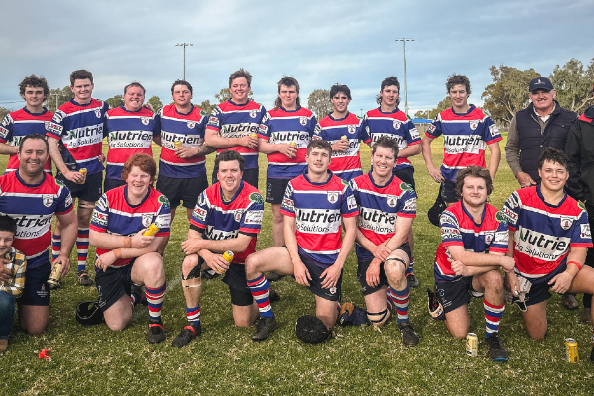 Gulargambone's “sweet 16” travelled to Bourke last Saturday (July 27), but ran into a determined Bourke-Brewarrina who ran out 54-10 victors against a plucky, yet undermanned Gular side. Photo by Gulargambone Rugby Union Club.