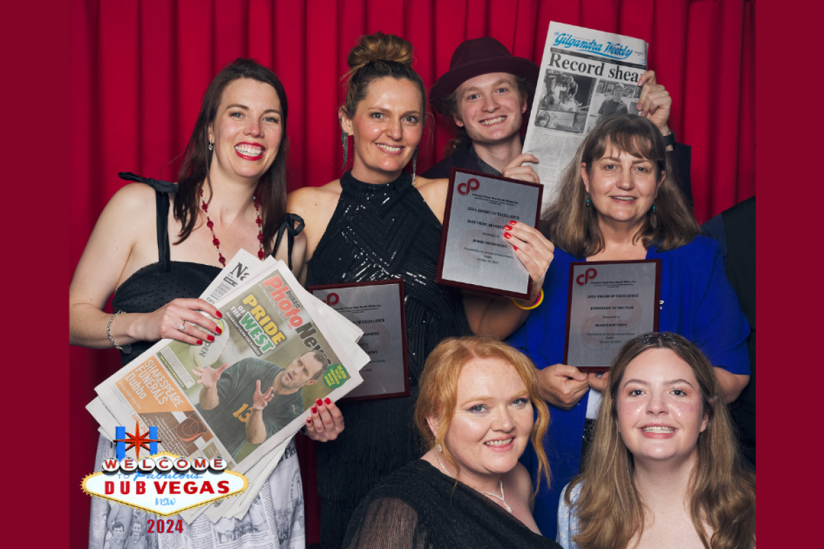 Happy faces in the photo booth.