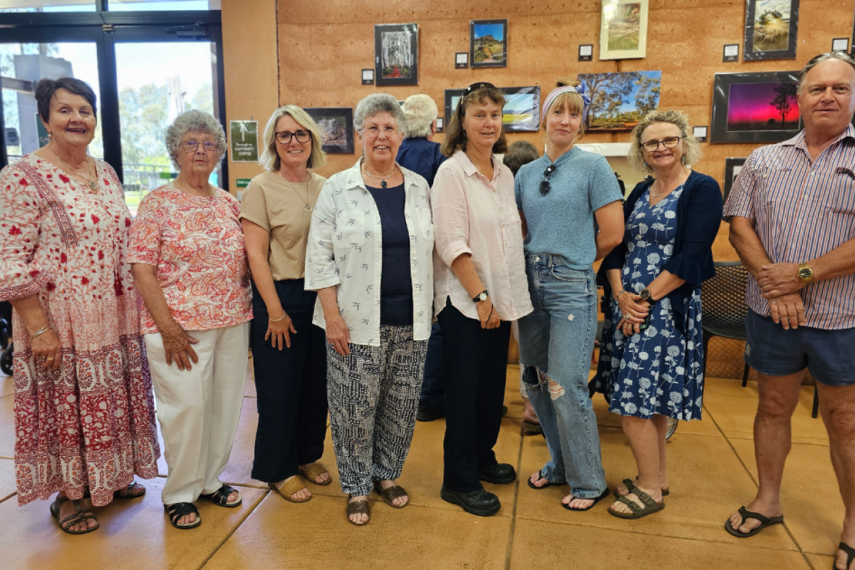 Photographers whose works are featured in the group exhibition: Chris Horan, Una Gaff, Danielle Bonnington. Narelle Rodway, Kylie Gibson, Emma Thomas, Rachel Kirsop and Steve Barwick. Absent: Leah Hare, David Bonnington. Photo supplied.