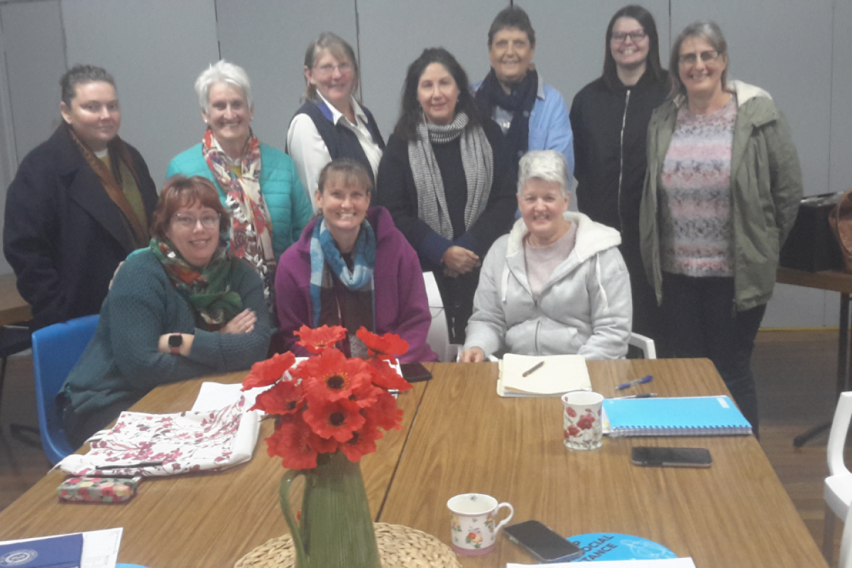 CWA Evening Branch members who attended the June meeting were; back row: Emma Meyers, Helen Oates, Christine Howchin, Jennie White, Barb Kiehne, Hayley Bishop, and Karen Marshall; and front row: Jessica Reed, Rebekah Makila and Julie Sawley. Photo by Gilgandra CWA Evening Branch.