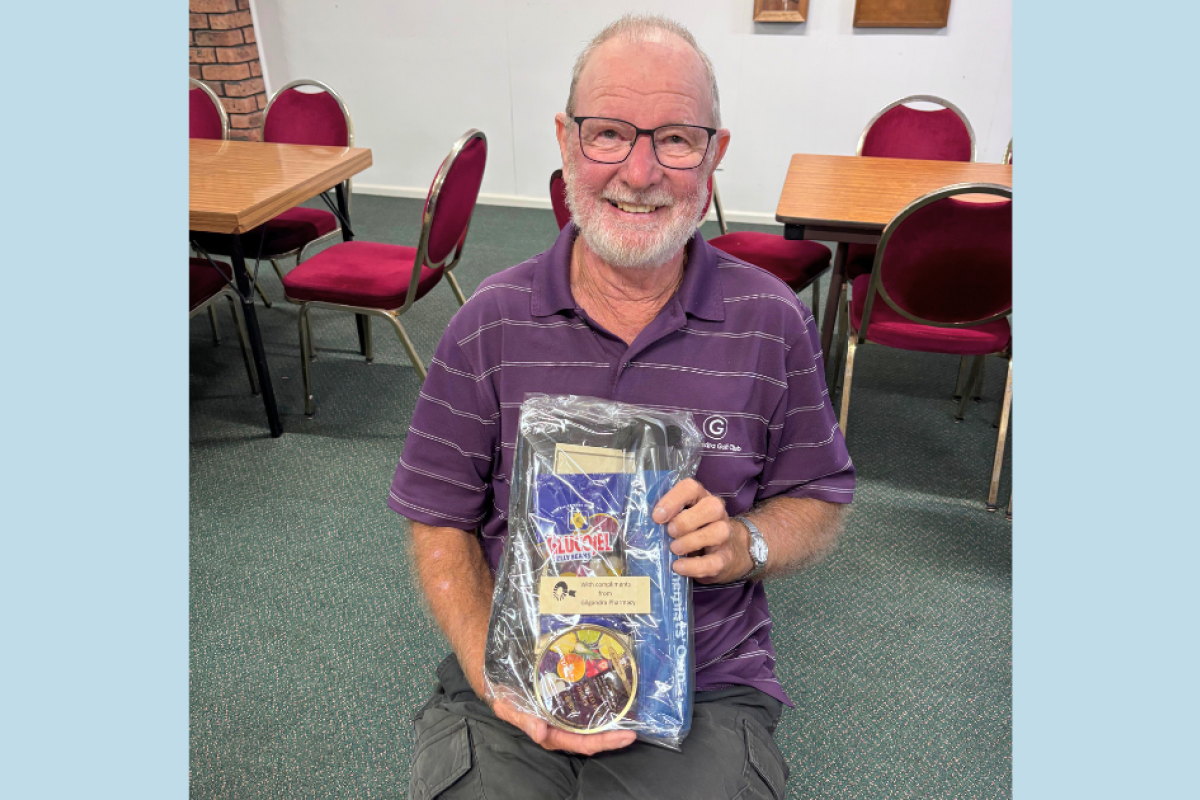 Stan Doyle was the winner of Saturday’s Stableford. Photo by The Gilgandra Weekly.
