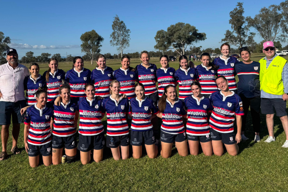The Gulargambone Flamin’ Galahs had a 24-5 win against the previously undefeated Walgett Ewes. Photo supplied.
